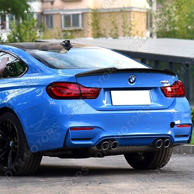 #ad For 2015 2020 BMW F82 M4 Performance Real Carbon Fiber Rear Trunk Spoiler Wing $124.49
