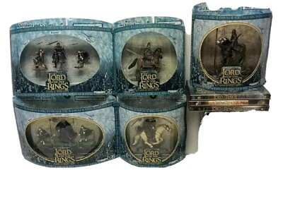 #ad Lord of the Rings collectible Figure and full trilogy DVD bundle $119.99