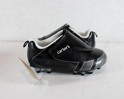 #ad Carters Boys Fica Hook Loop Sport Soccer Cleats Sneaker Black CS20P01B BRAND NEW $11.99