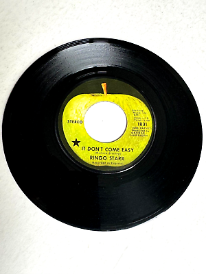 #ad Vintage 45 RPM Record Ringo Starr quot;It Don#x27;t Come Easy 1975 Apple RARE VERSION $3.95