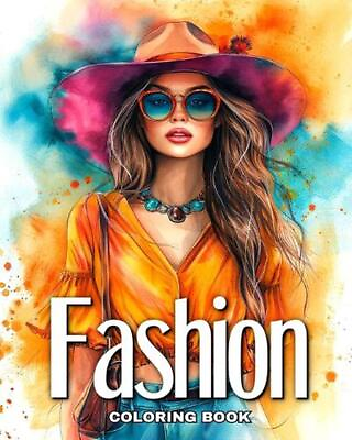 #ad Fashion Coloring Book: Fashion Design Modern Outfits Dresses for Girls Teens AU $52.10
