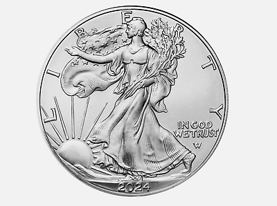 #ad 2024 American Eagle Walking Liberty 1 Troy Oz 999 Fine Silver Bullion Coin New $30.00
