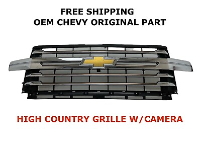 #ad 2020 2023 Chevy Silverado 2500 3500HD HIGH COUNTRY grille W CAMERA 84785049 #1 $700.00