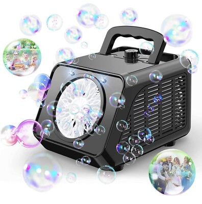 #ad Automatic Bubble Machine 12000 Bubbles Per Minute Bubble Blower $25.99