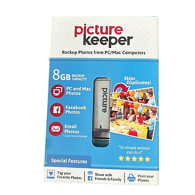 #ad Picture Keeper 8GB Automatic USB Photo Backup Device brand new sealed $8.99