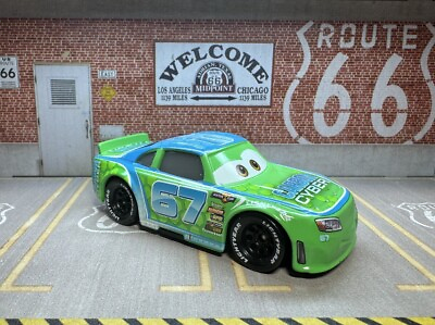 #ad Mattel Disney Pixar Cars 3 Bobby Roadtesta Carbon Cyber #67 Stock Car RARE $350.00