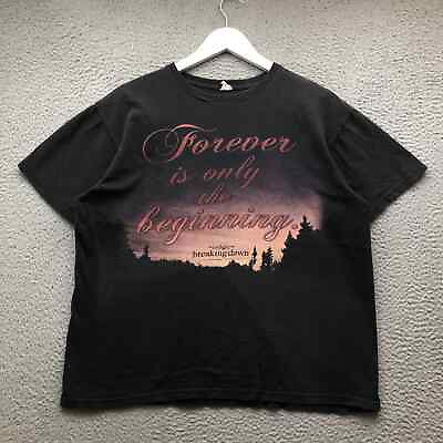 #ad The Twilight Saga Breaking Dawn Forever Is Only The Beginning T Shirt Mens Large $29.99