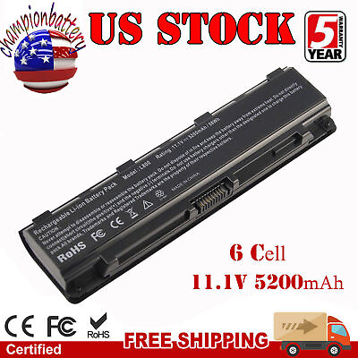 #ad New Battery For Toshiba Satellite C850 C855D C855 S5206 PA5024U 1BRS $16.99