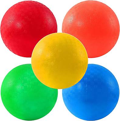 #ad 100 Pcs Bouncy Playground Ball 6 Inch Inflatable Dodgeball with 3 Hand Pumps Bul $104.99