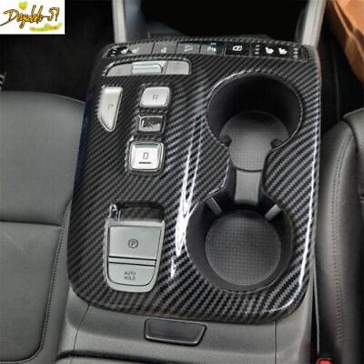#ad Carbon Fiber color Gear Shift Panel Cover Fits For Hyundai Tucson 2022 2023 New $34.76