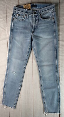 #ad NWT Polo Ralph Lauren Womens Jeans Blue 29 The Tompkins Mid Rise Skinny Crop $32.99