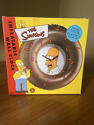 #ad The Simpsons Inflatable Wall Clock 1999 C $40.00