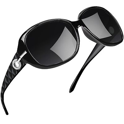 #ad Oversized Rectangle Sunglasses Trendy Big Black Shades for Women Ladies Large... $18.18