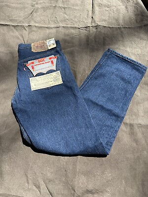 #ad NOS Vintage 80s Levis 501 Preshrunk Denim Jeans Made in USA 32x30 NWT Deadstock $380.00