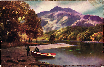 #ad Tuck#x27;s THROUGH THE TROSSACHS Silver Strand Loch Katrine Scotland Postcard $12.00