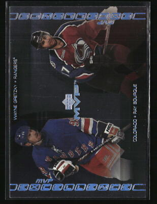 #ad Wayne Gretzky Raymond Bourque 2000 Upper Deck MVP Excellence Hockey Card #ME10 $4.59