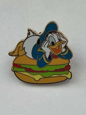 #ad SDR Shanghai Foodie Party Mystery Donald Duck With Burger Disney Pin B8 $32.95
