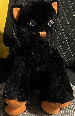 #ad Build A Bear Black Halloween Kitty CAT Plush Stuffed Animal Toy BAB 2013 $22.00