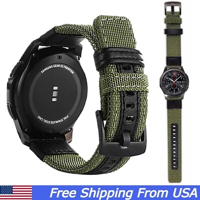 #ad Strap For Samsung Galaxy Watch 3 Gear S3 Frontier Classic Nylon Band 20 22mm Pro $9.00