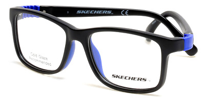 #ad Skechers SE1199 Eyeglasses Kids Matte Black Rectangle 49mm New amp; Authentic $65.30