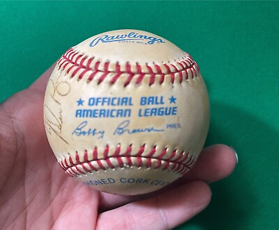 #ad Rawlings Official Ball American League Signed Baseball Signature See Description $200.00