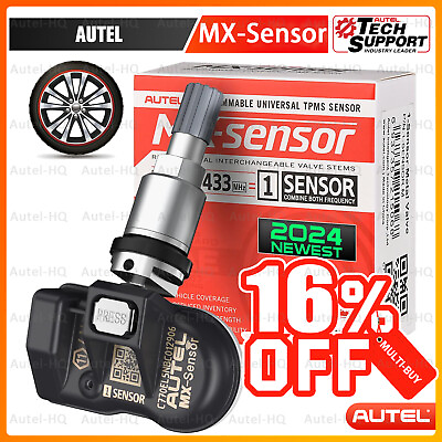 #ad Autel TPMS MX Sensor 315MHz amp; 433MHz 2 in 1 Auto Tire Pressure Sensor Metal Stem $28.00