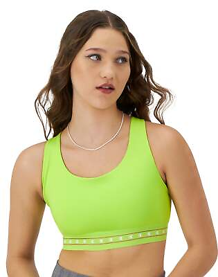 #ad Champion Sports Bra Women#x27;s The Absolute C Logo Double Dry Racerback Smooth $22.50