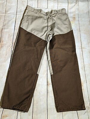 #ad Rattlers Brand Men#x27;s 36x31 Tan Khaki Canvas Nylon Snake Brush Guard Pants USA $38.00
