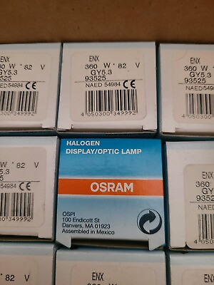 #ad GENUINE OSRAM ENX 360W 82V Halogen Projector Lamp Bulbs NEW LOT OF 12 PIECES $40.00