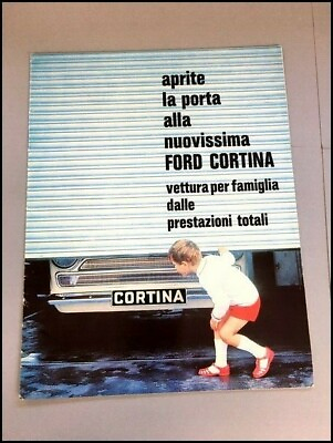 #ad 1965 Ford Cortina and GT Italian Original Car Sales Brochure Catalog $19.16