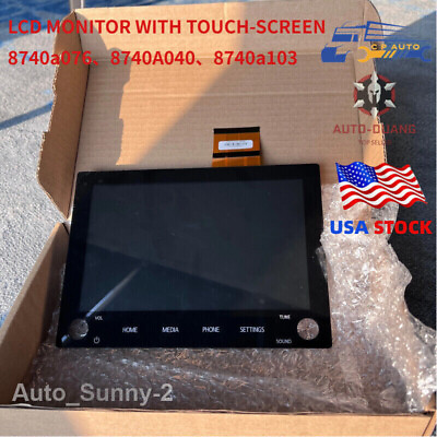 #ad 8740a076 040 For Mitsubishi Outlander 20 22 8quot; LCD MONITOR TOUCH SCREEN 2 KNOBS $182.98