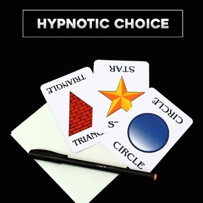 #ad Hypnotic Choice Cards Mentalism Hypnosis ESP Prediction Foretelling Magic Trick $14.99
