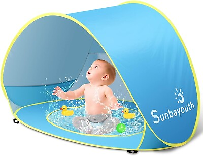 #ad Sunba Youth Baby Beach Tent Baby Pool Tent UV Protection Infant Sun Shelters B $24.95