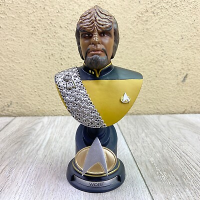 #ad Star Trek The Next Generation Worf Limited ED Bust 8quot; Tall #414 Collectors $44.84