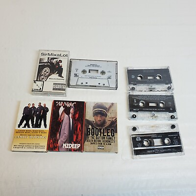 #ad Lot of 8 Hip Hop Rap Cassette Tapes Samplers Singles Albums $24.00