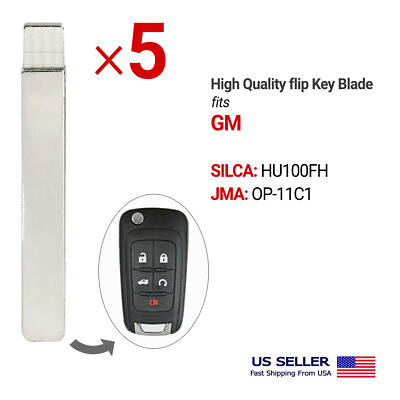 #ad 5x High Security Flip Blade For GM HU100 HU100FH $9.95