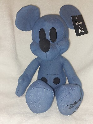 #ad Mickey Mouse Disney x AE American Eagle Blue Denim Special Edition Plush Toy $14.99