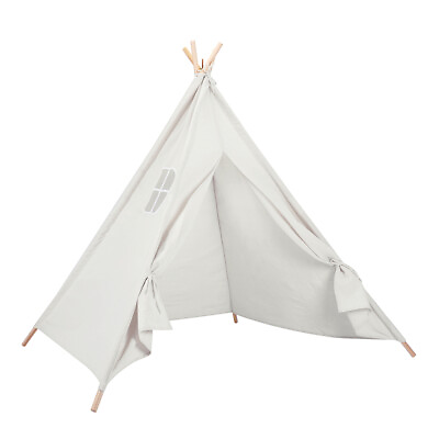 #ad Teepee Tent for Kids Foldable Play Tents for Girl and Boy Canvas Tepee Playhouse $36.76