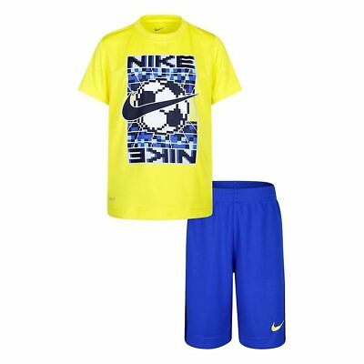 #ad Children#x27;s Sports Outfit Nike Yellow Blue 2 Pieces $70.95
