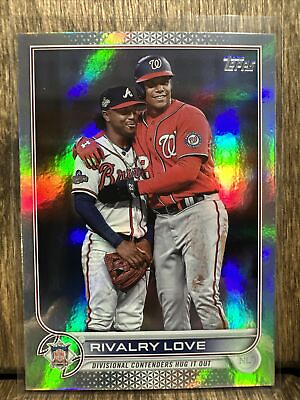 #ad 2022 Topps Update Series Rivalry Love Rainbow Foil Juan Soto Ozzie Albies ⚡️ $2.49