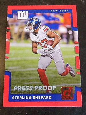 #ad 2017 Donruss Football Press Proof Red #246 Sterling Shepard *BUY 2 GET 1 FREE* $4.00