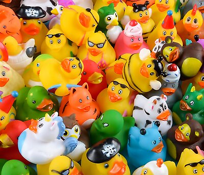 #ad Rhode Island Novelty Assorted Rubber Ducks Set Of 100 $46.99