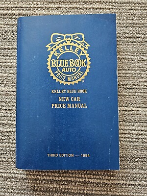 #ad Kelley Blue Book New Car Manual: Third Edition November 1983 $6.75