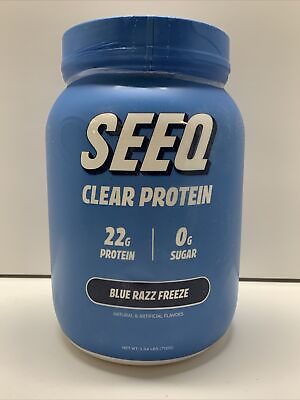 #ad SEEQ Blue Razz Freeze Clear Whey lsolateProtein Powder Post Workout Recovery $43.00