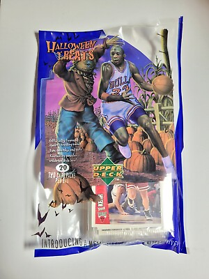#ad 1996 Upper Deck Basketball Halloween Cards w 20 Packs Kobe Bryant RC Sealed $35.00