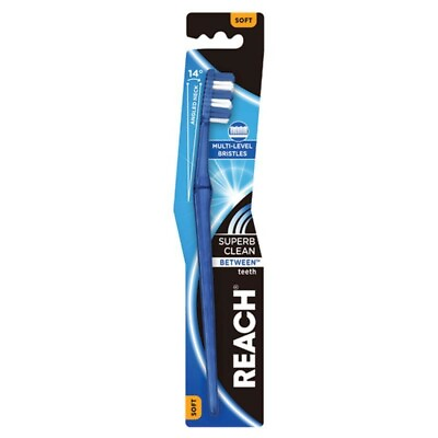#ad Reach Superb Clean Between Teeth Toothbrush Soft Multi level Bristles AU $3.98