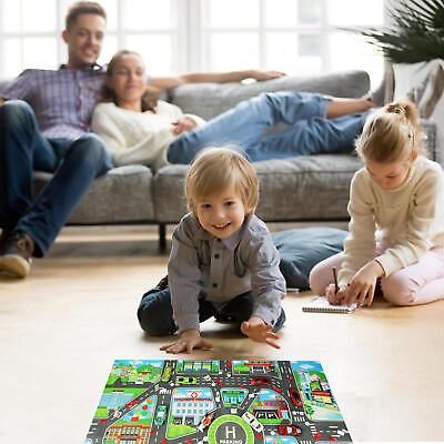 #ad Kids Road Map Waterproof Traffic Play Mat City Parking Map Traffic Superbly NEW $8.60