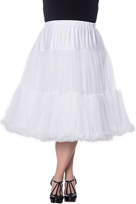 #ad Plus Rockabilly Swing Dance Bridal Underskirt Super Soft Petticoat White $67.50