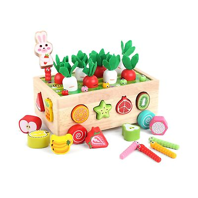 Toddlers Montessori Wooden Educational Toys for Baby Boys Girls Age 2 3 4 Yea... $35.89