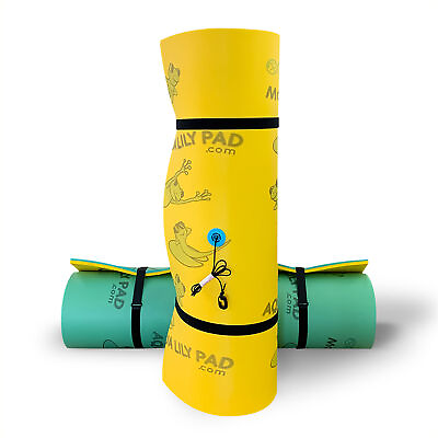 #ad Aqua Lily Pad 15 Foot Original Water Playground Floating Foam Island Yellow $499.99